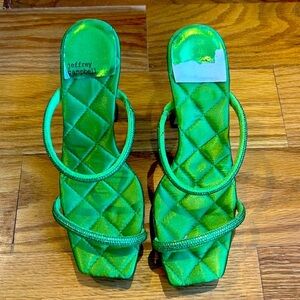 Jeffrey Campbell Rhinestone Lime Green Heels 👠